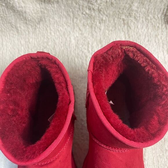 UGG Classic Mini Red suede, Fur lining slip on boots Men SZ13 main image 6